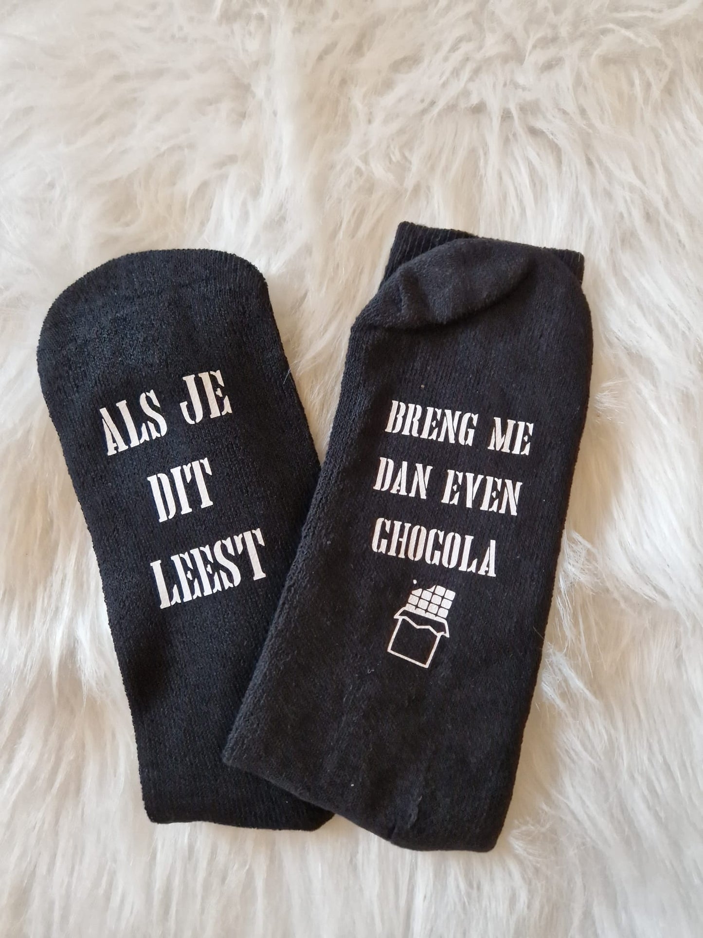 Grappige Sokken met Opdruk – Origineel Cadeau