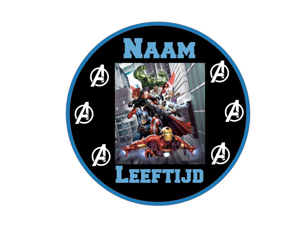 Sluitstickers bedrukt (per vel) Ø 3 cm