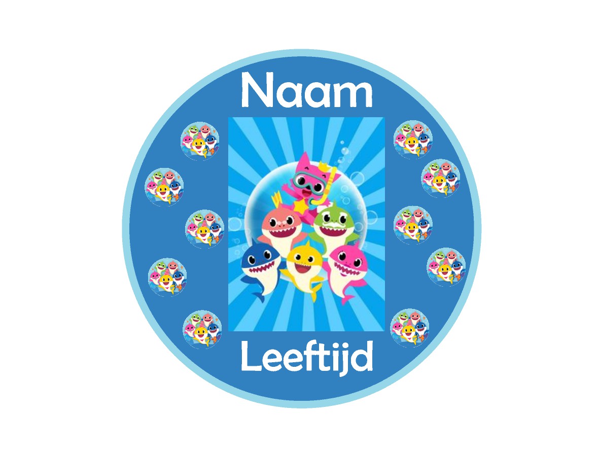 Sluitstickers bedrukt (per vel) Ø 3 cm
