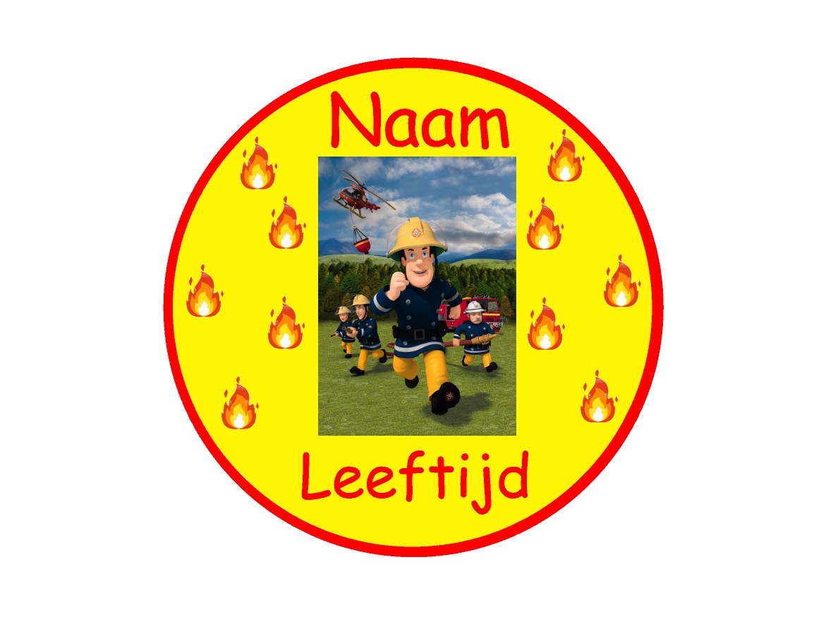 Sluitstickers bedrukt (per vel) Ø 3 cm