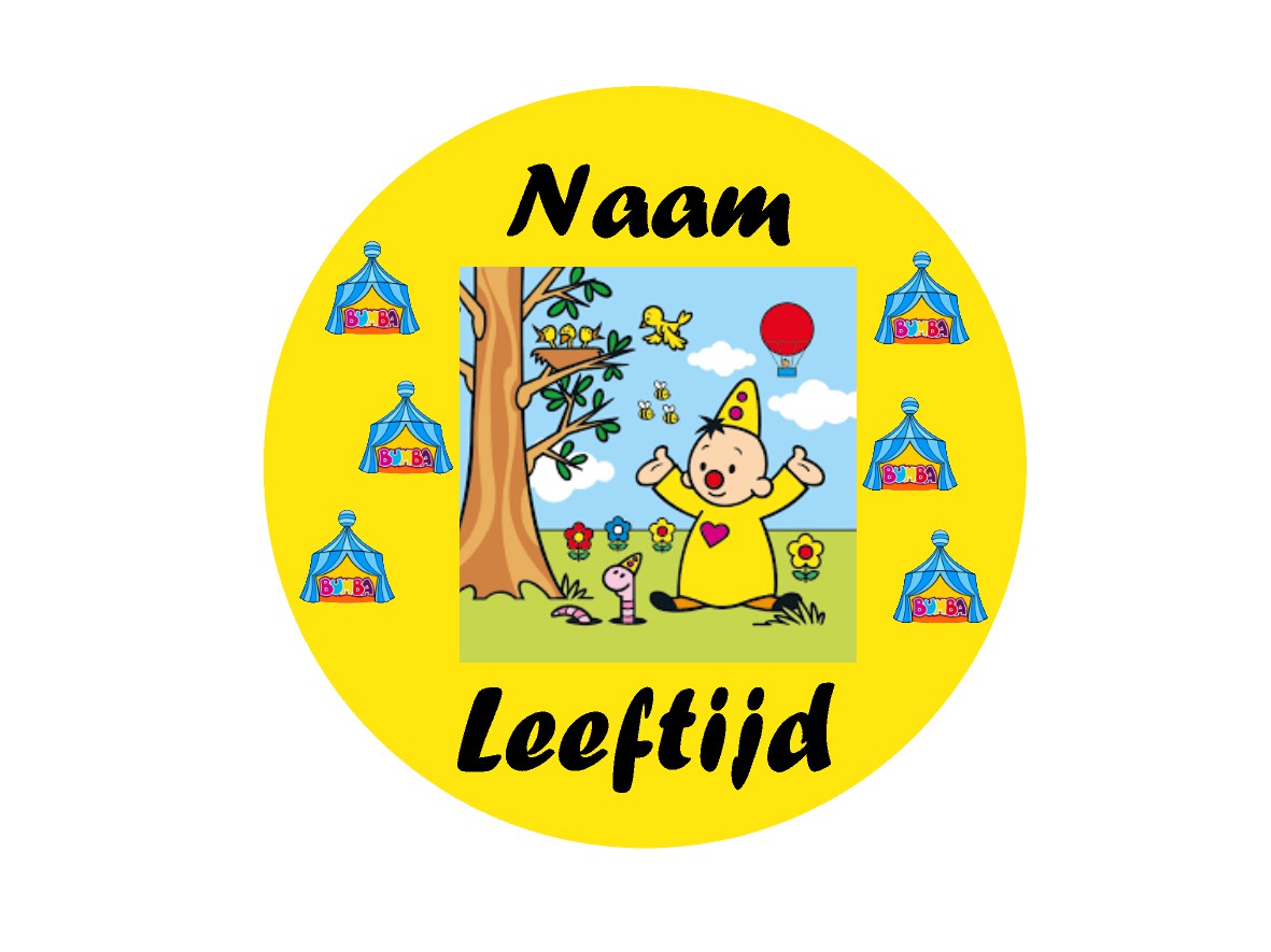 Sluitstickers bedrukt (per vel) Ø 3 cm