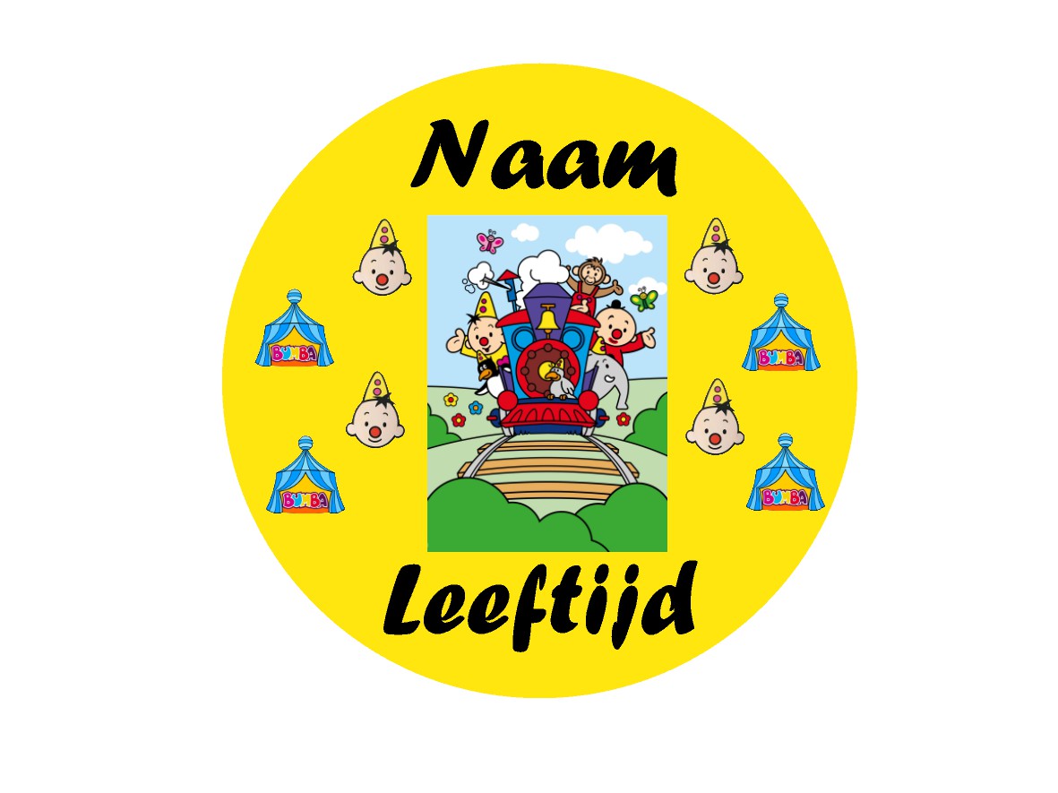 Sluitstickers bedrukt (per vel) Ø 3 cm