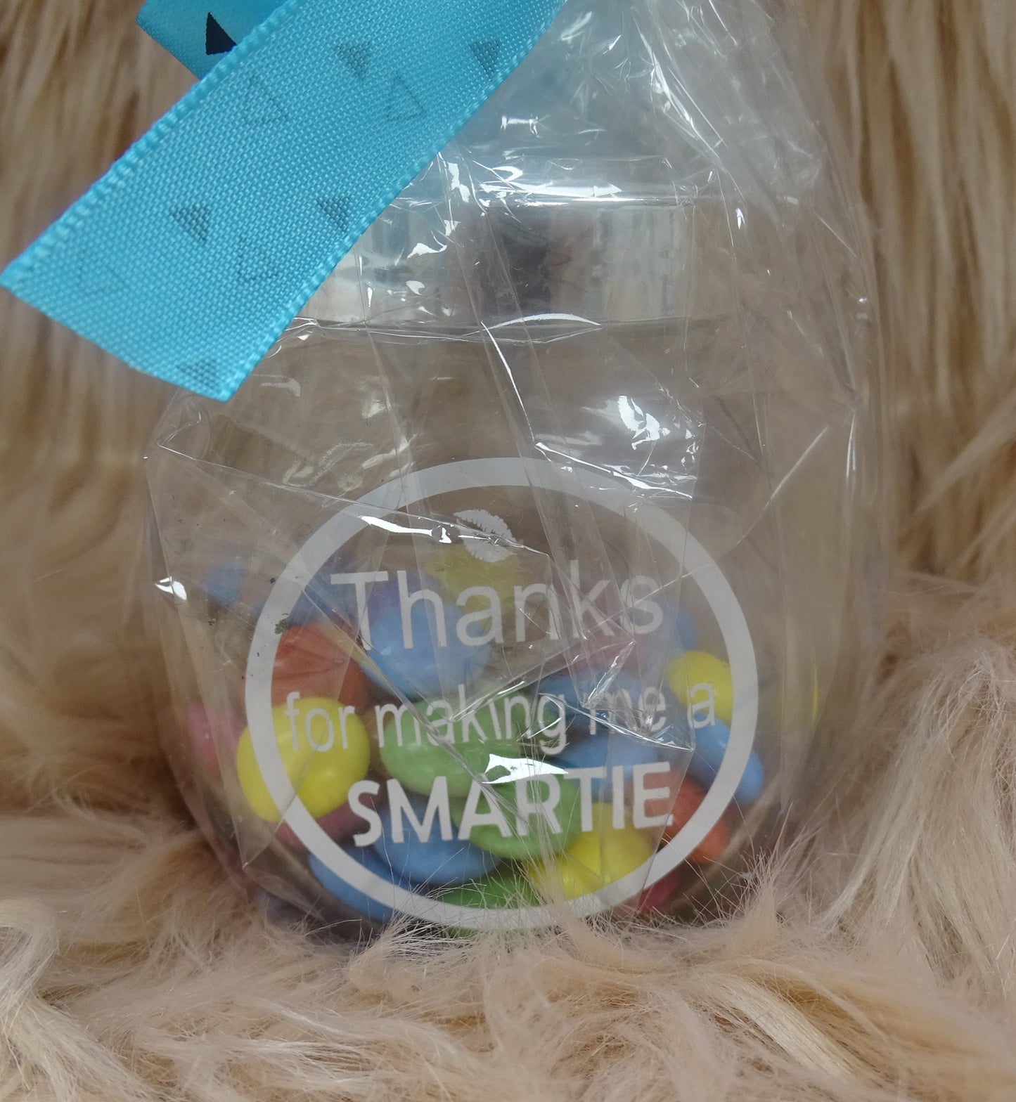 Snoeppotje “Thanks for making me a Smartie”