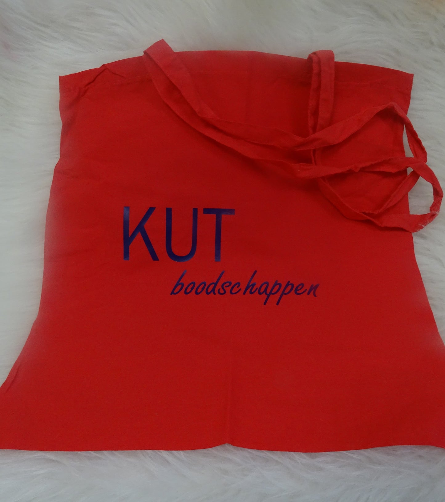 Bedrukte Knalroze Katoenen Tas – Met Hilarische Opdruk