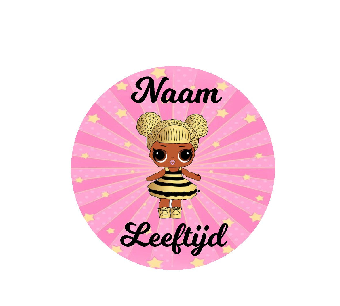 Sluitstickers bedrukt (per vel) Ø 3 cm