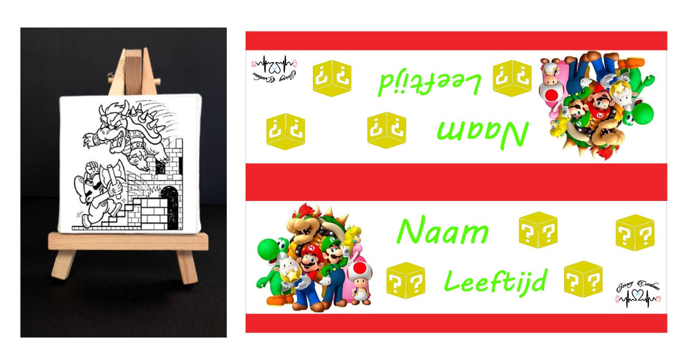 Canvasdoekjes op ezeltje