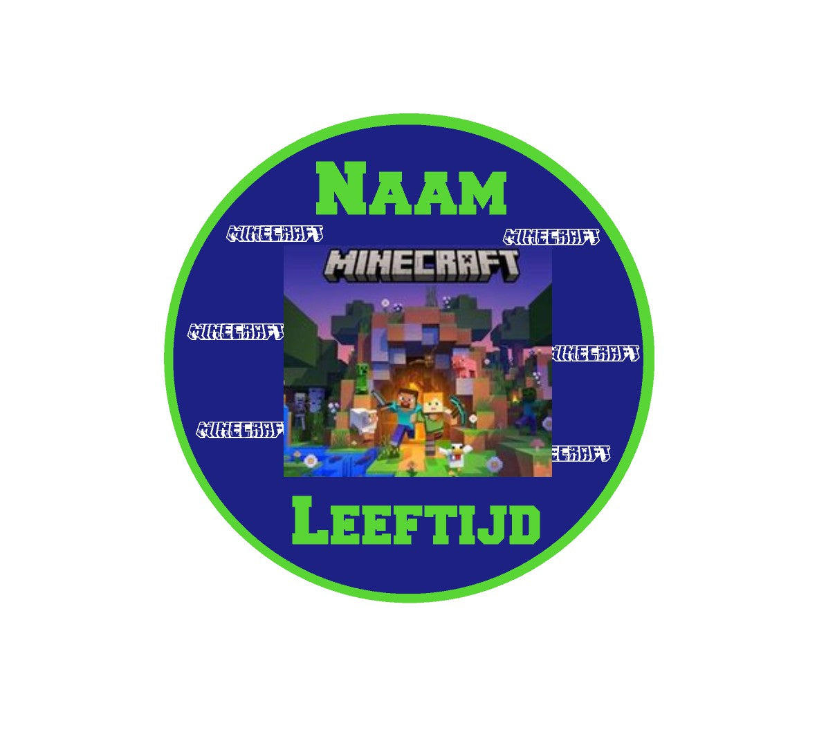Sluitstickers bedrukt (per vel) Ø 3 cm