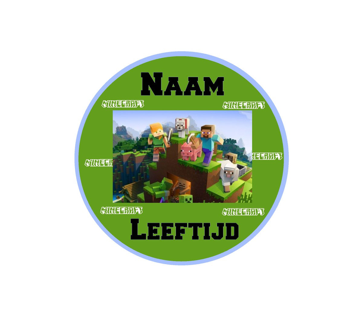 Sluitstickers bedrukt (per vel) Ø 3 cm