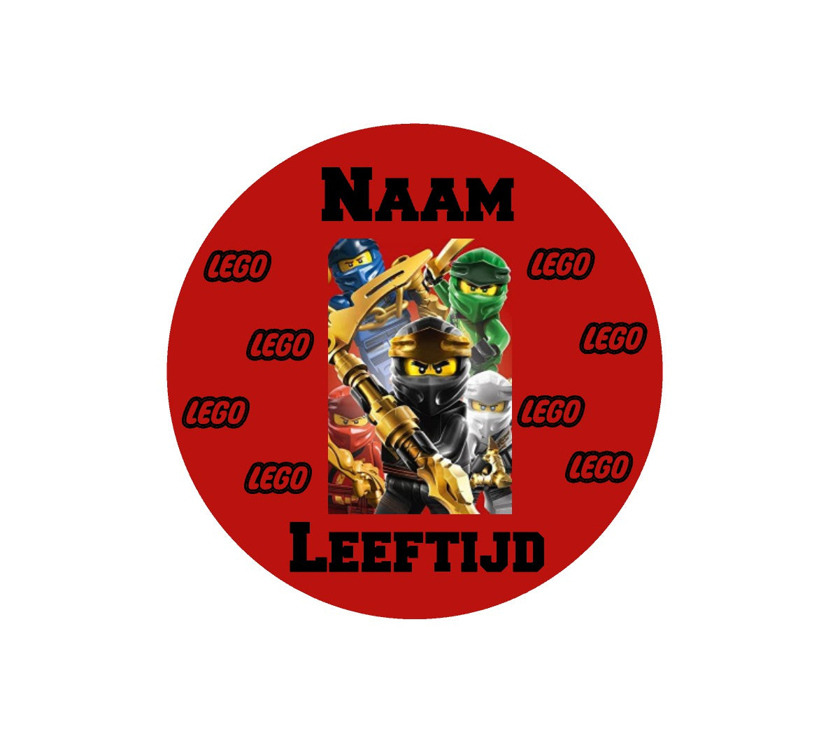 Sluitstickers bedrukt (per vel) Ø 3 cm