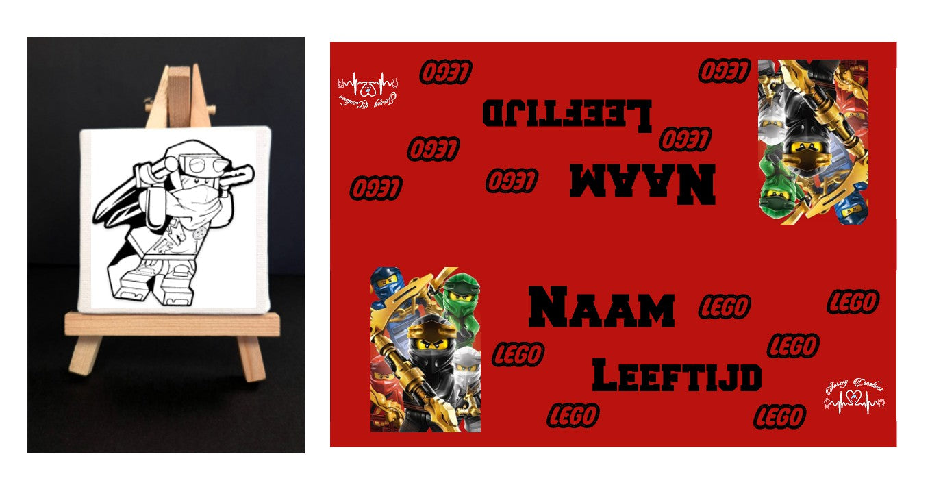 Canvasdoekjes op ezeltje