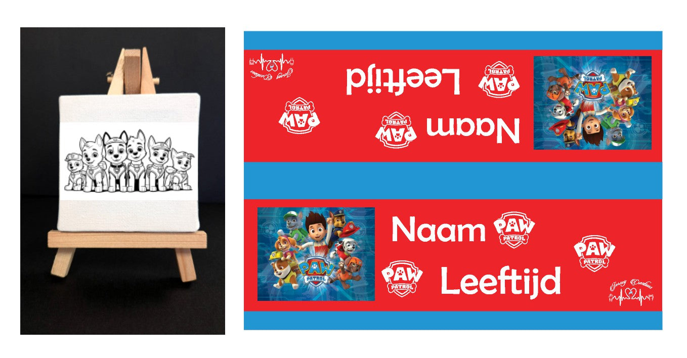 Canvasdoekjes op ezeltje