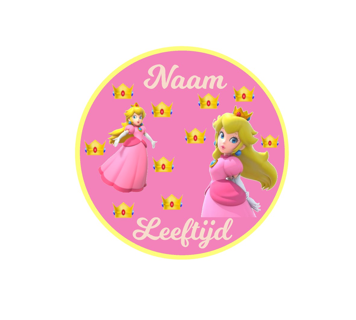 Sluitstickers bedrukt (per vel) Ø 3 cm