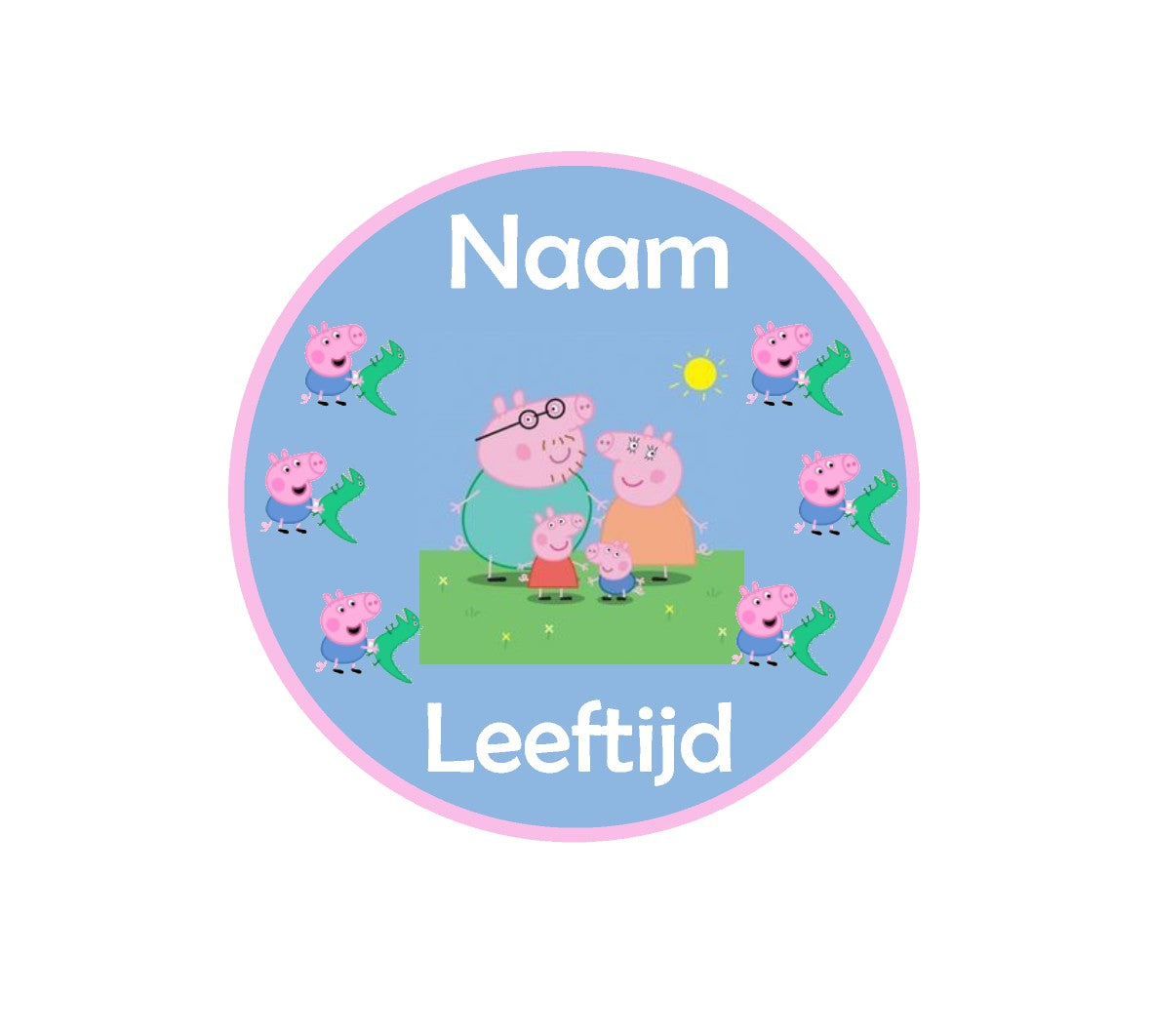 Sluitstickers bedrukt (per vel) Ø 3 cm