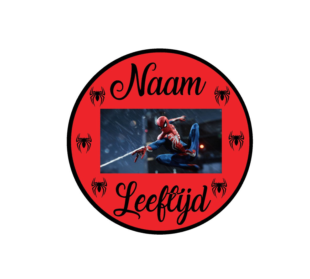 Sluitstickers bedrukt (per vel) Ø 3 cm