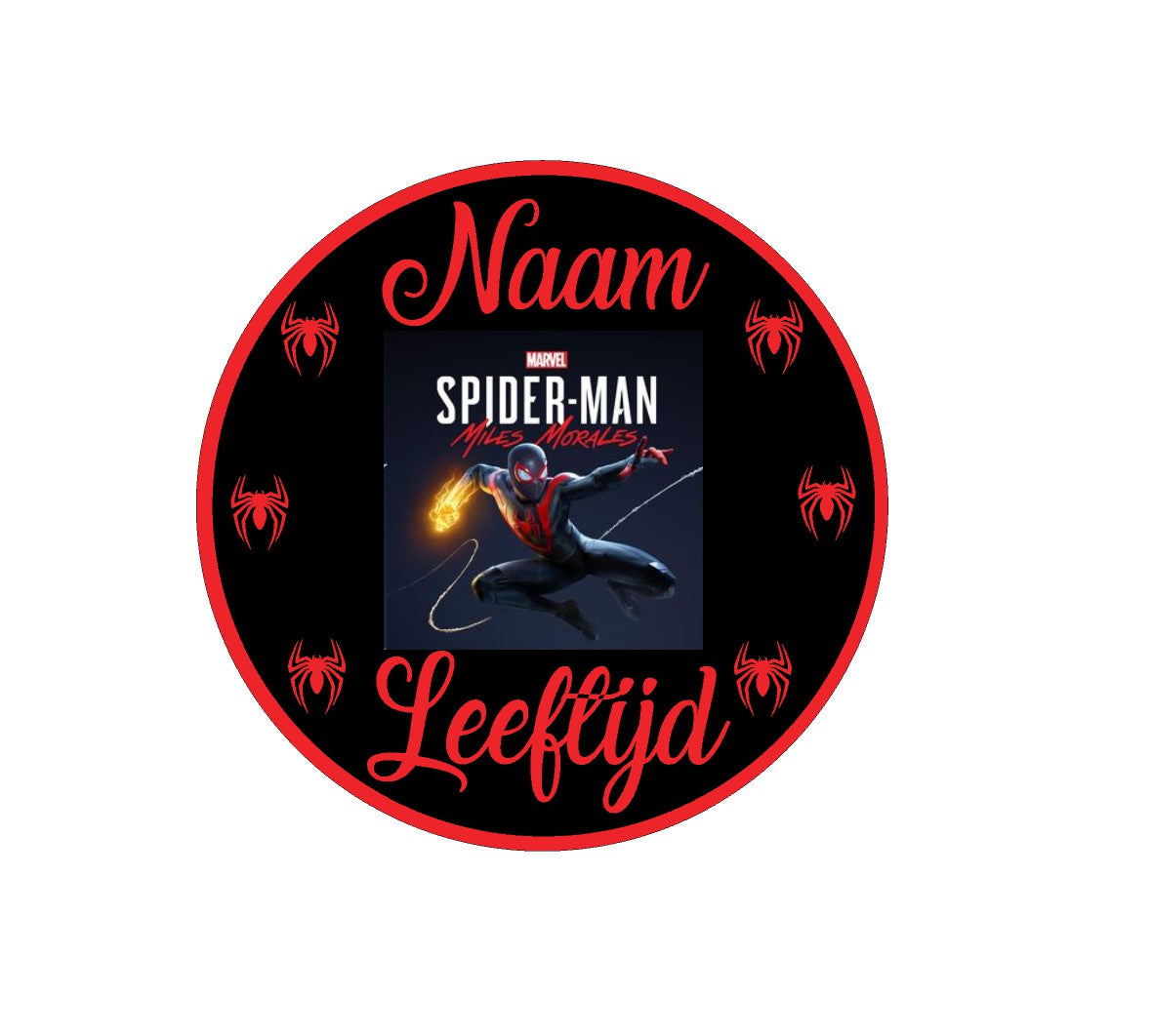Sluitstickers bedrukt (per vel) Ø 3 cm