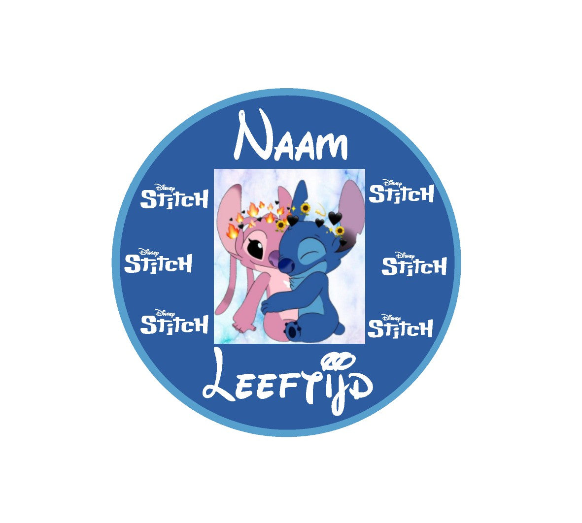 Sluitstickers bedrukt (per vel) Ø 3 cm