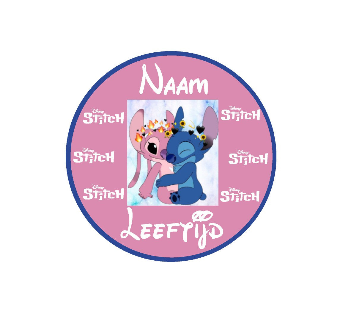 Sluitstickers bedrukt (per vel) Ø 3 cm