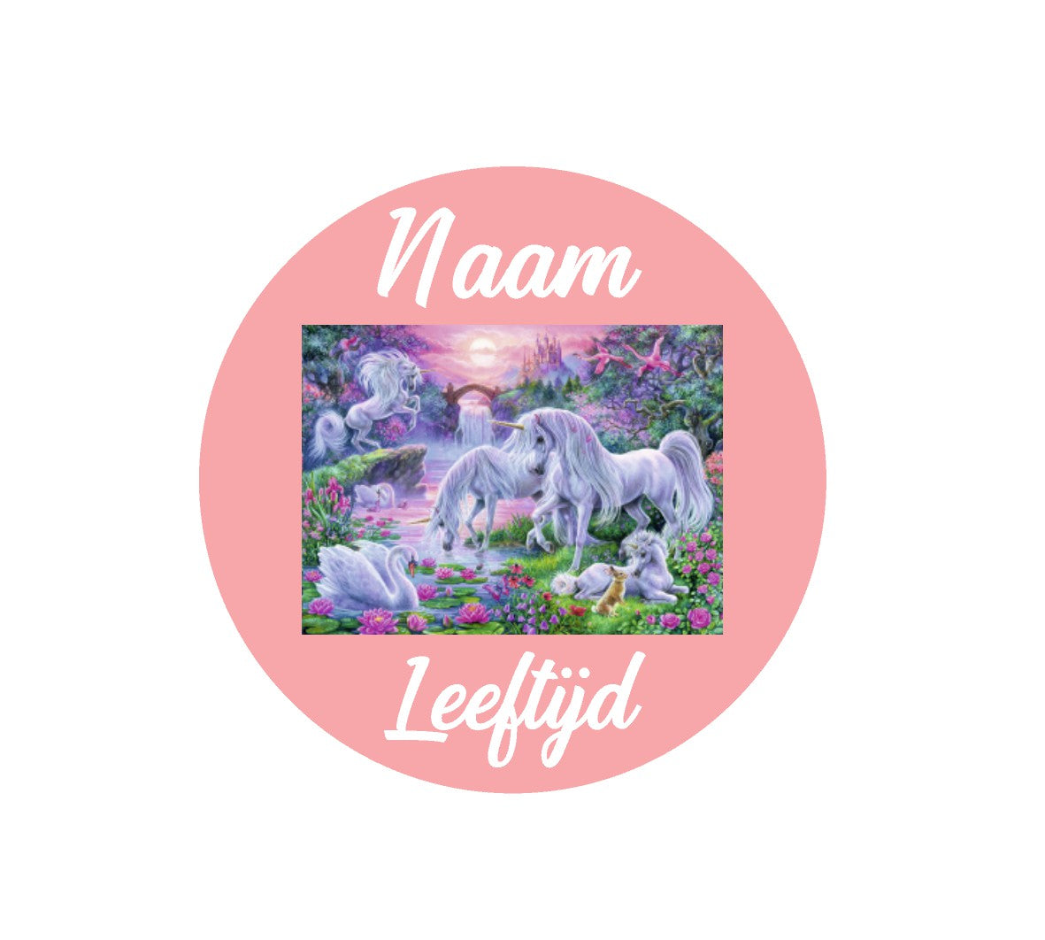 Sluitstickers bedrukt (per vel) Ø 3 cm