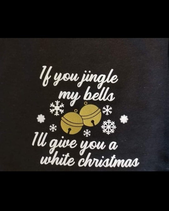 Boxersshort met spannende kerst tekst