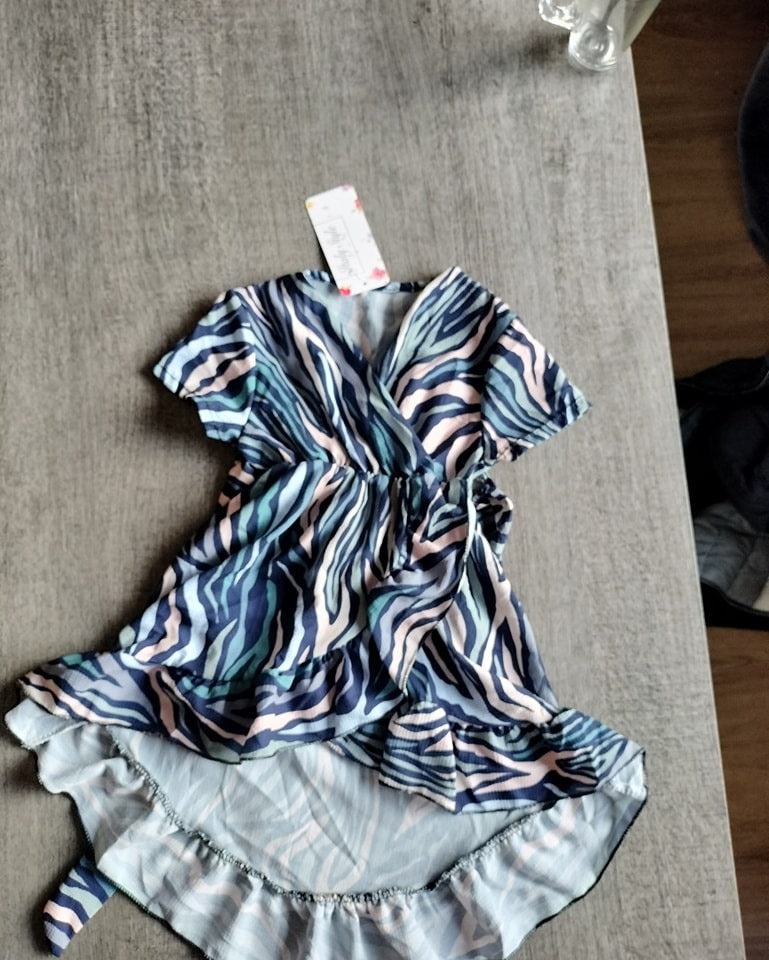 👗 Laatste Stuk – Zomerjurkje Zebraprint (maat 86-92)