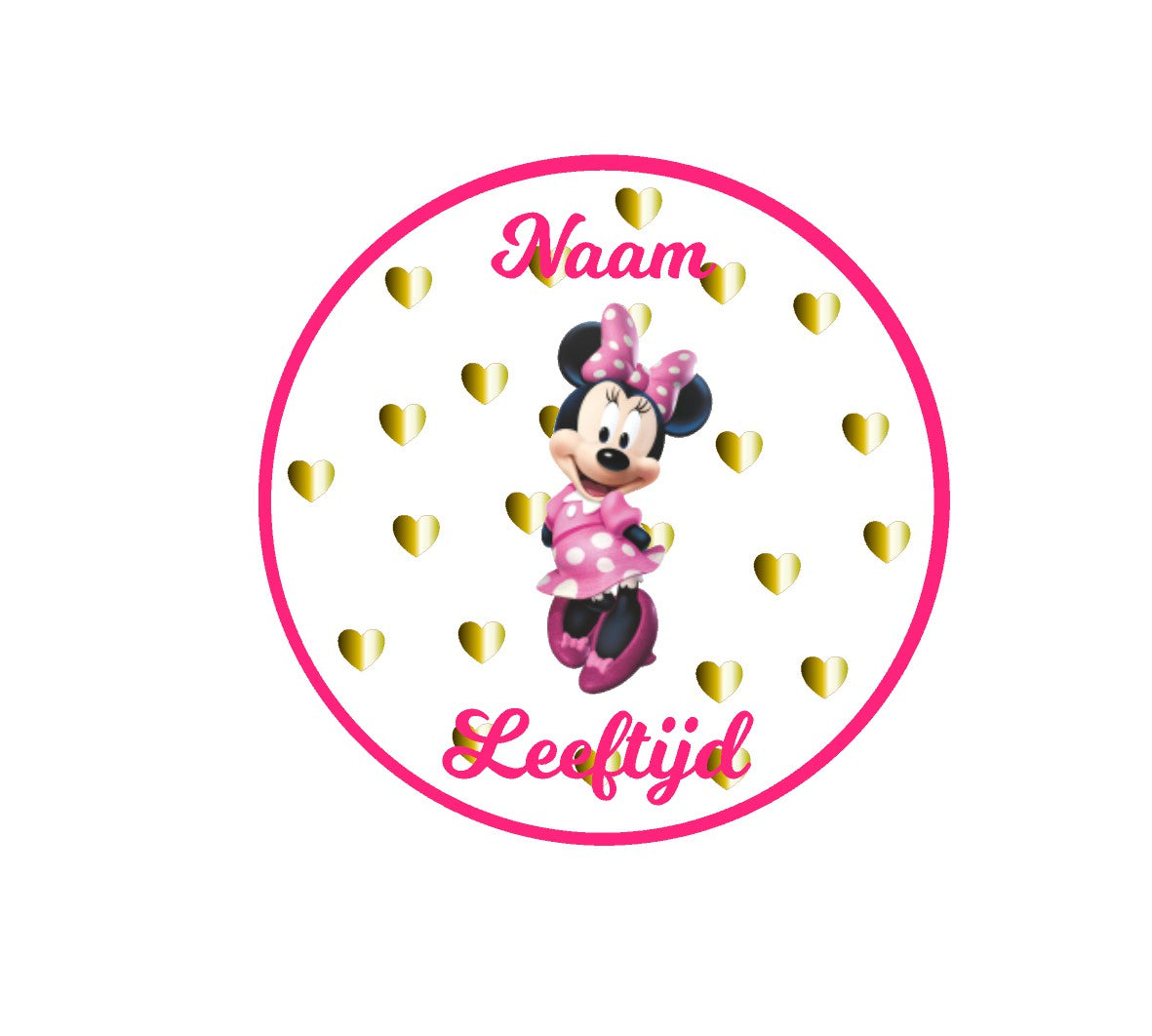 Sluitstickers bedrukt (per vel) Ø 3 cm