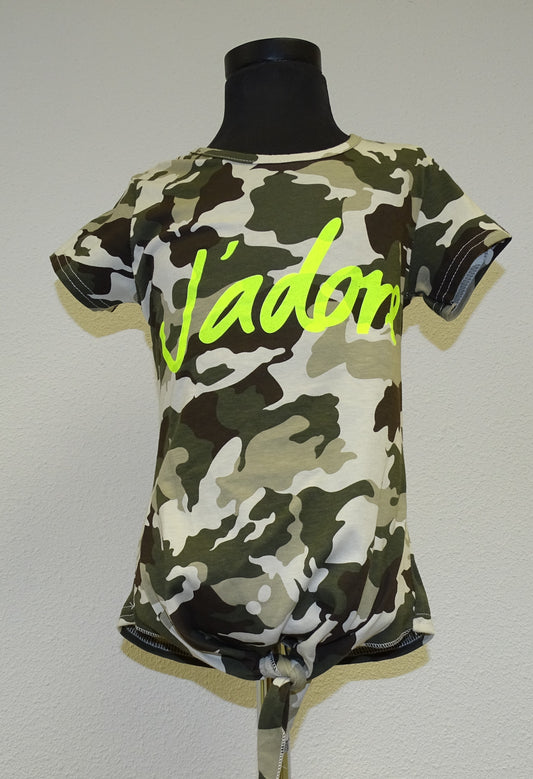💚 Trendy Meisjesshirt Camouflage