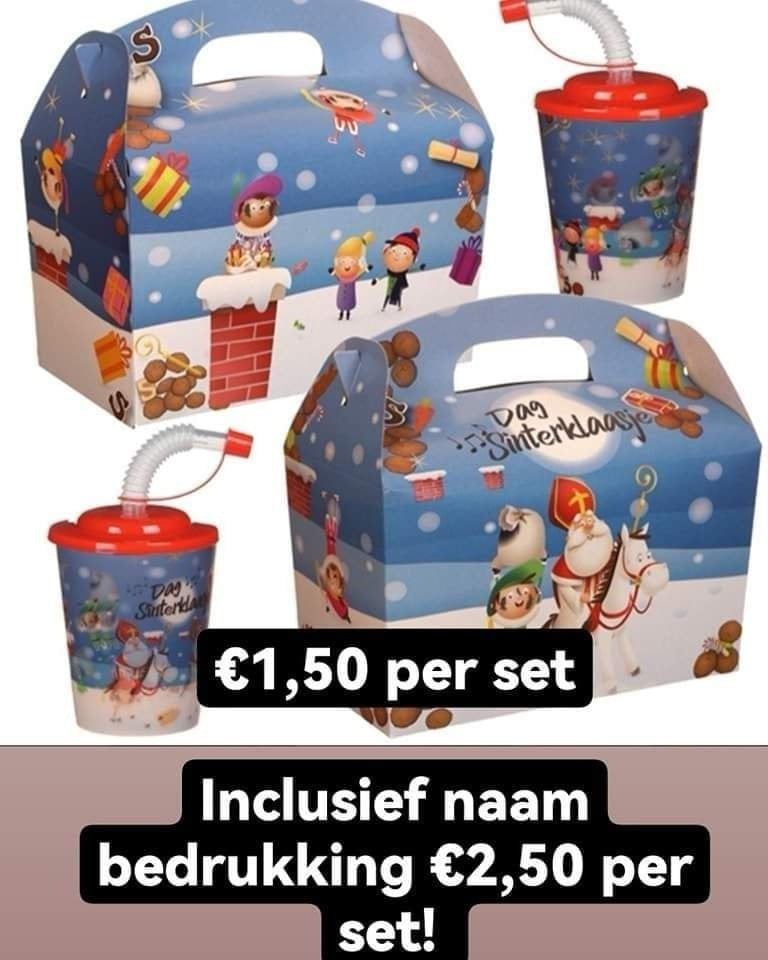 Sinterklaas Box (evt. met naam bedrukking)