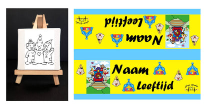 Canvasdoekjes op ezeltje