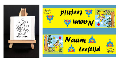 Canvasdoekjes op ezeltje