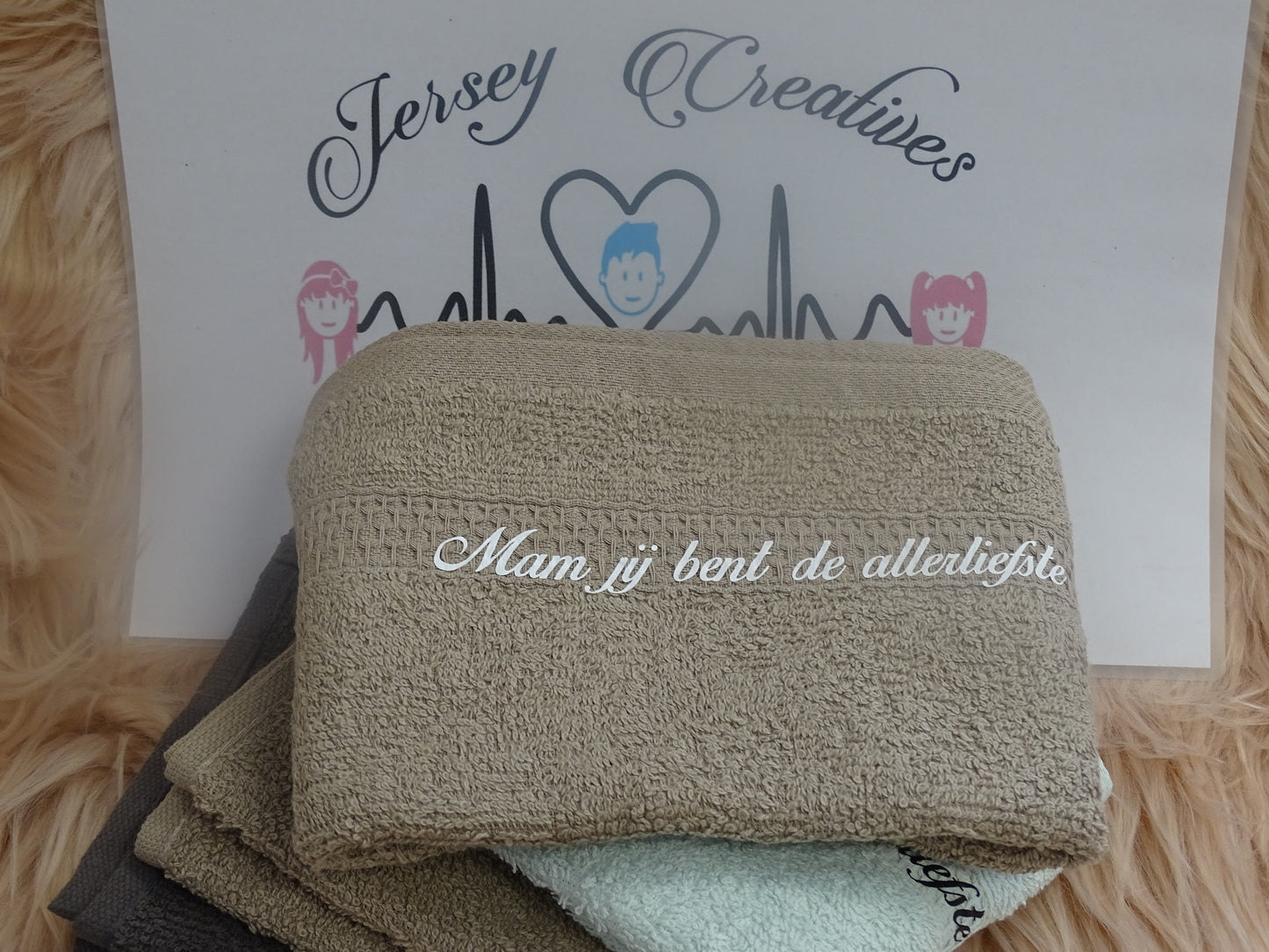 Gastendoekje met Tekst – Voor de Allerliefste! OP=OP