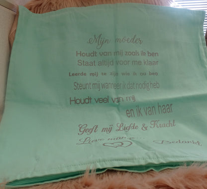 Kussenhoes Mintgroen