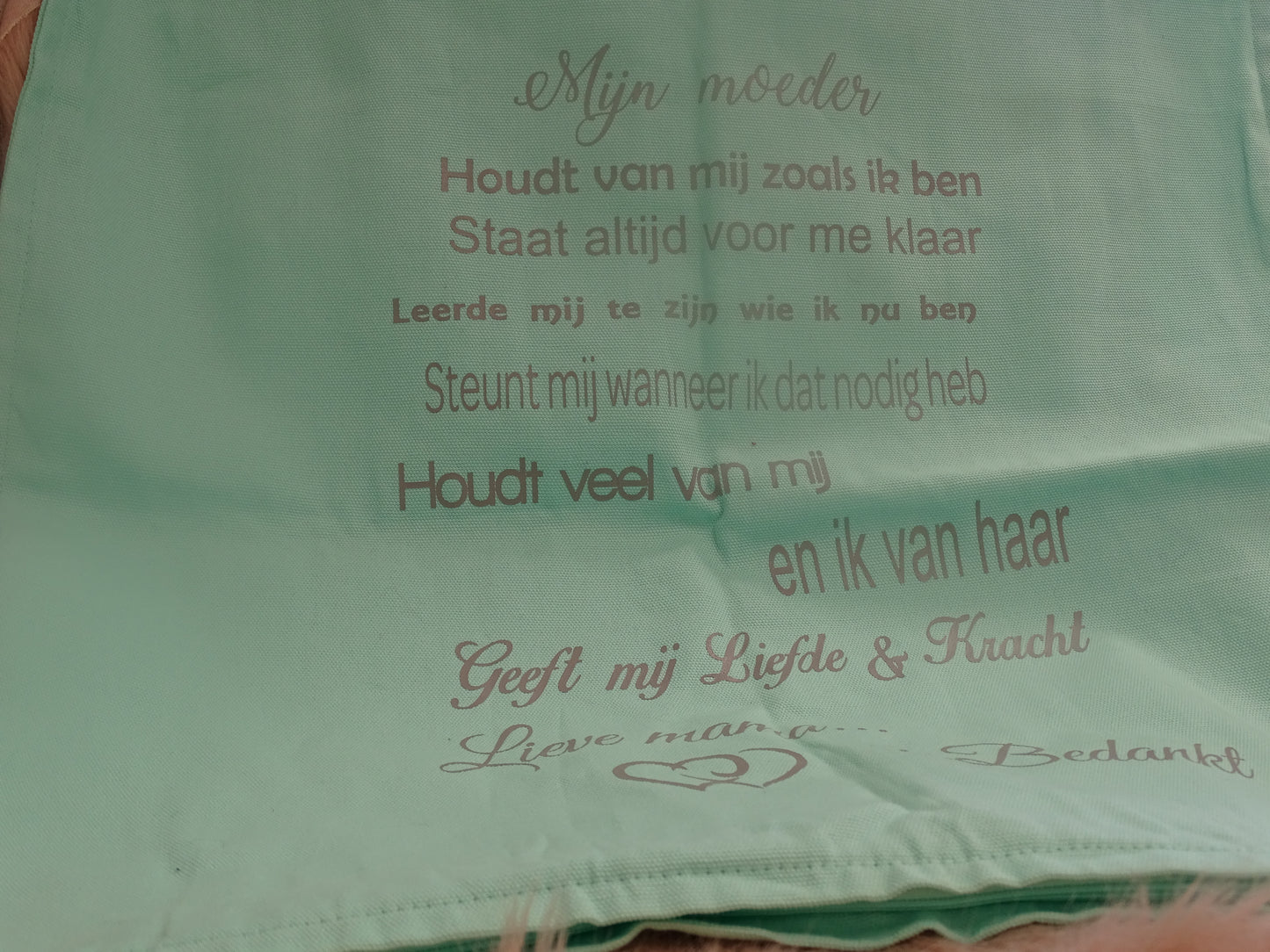 Kussenhoes Mintgroen