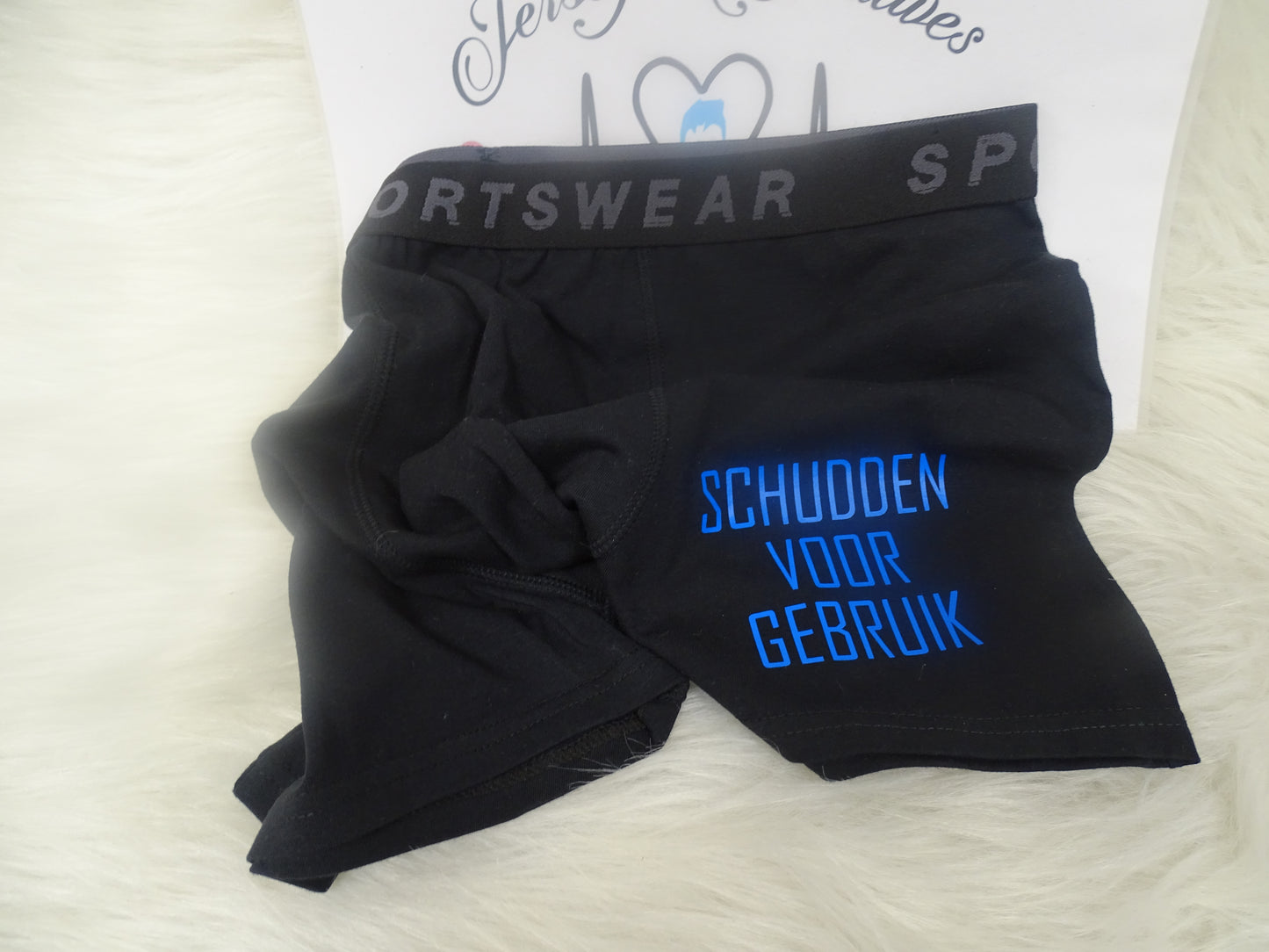 Boxershort met tekst