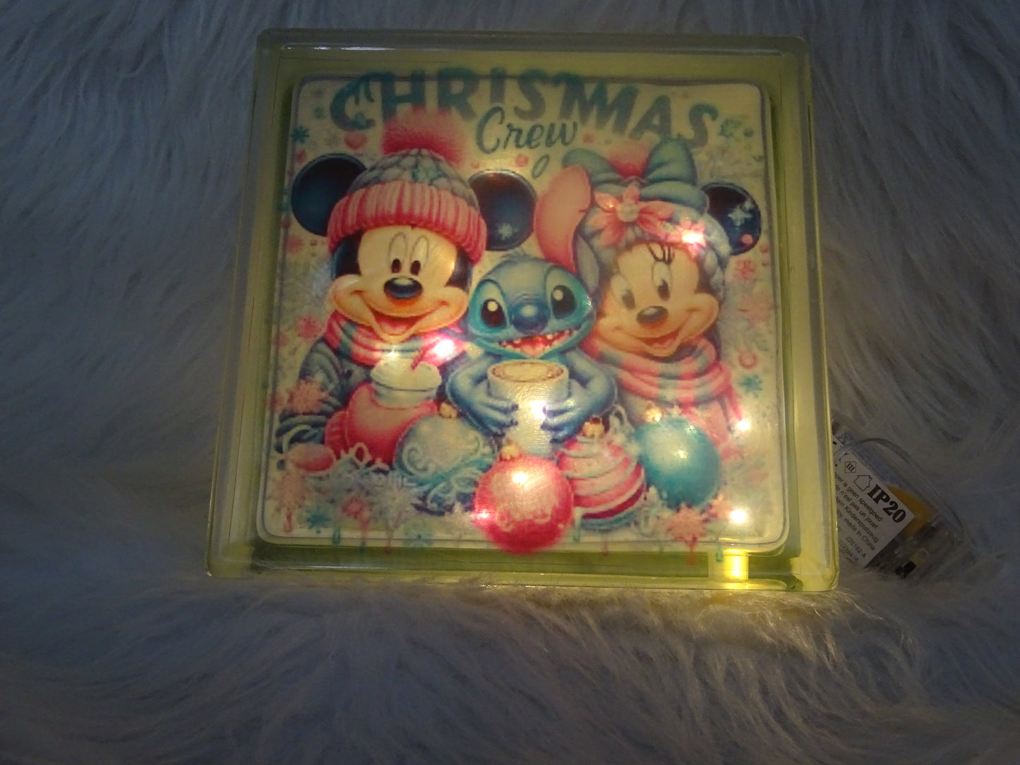 Gepersonaliseerd Glasblok met Verlichting
