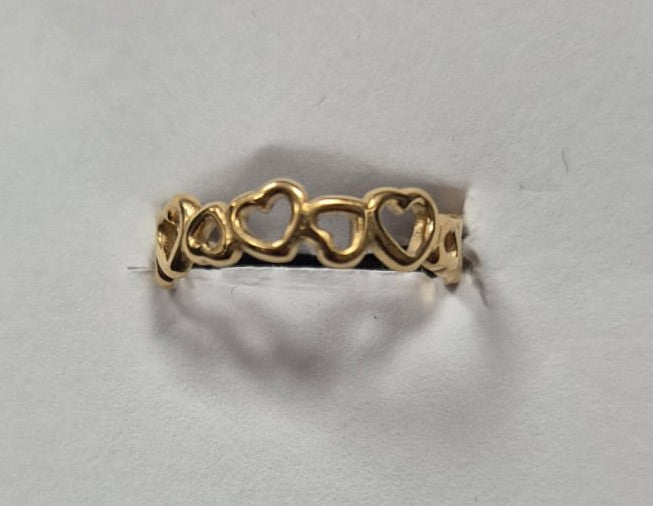 Ring met open hartjes