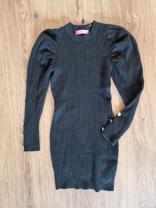 👗 Laatste Stuk – Jurkje Zwart (Maat 110-116)