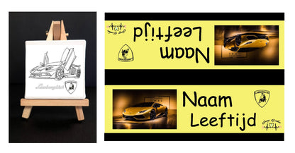 Canvasdoekjes op ezeltje