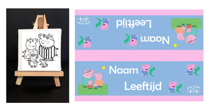 Canvasdoekjes op ezeltje
