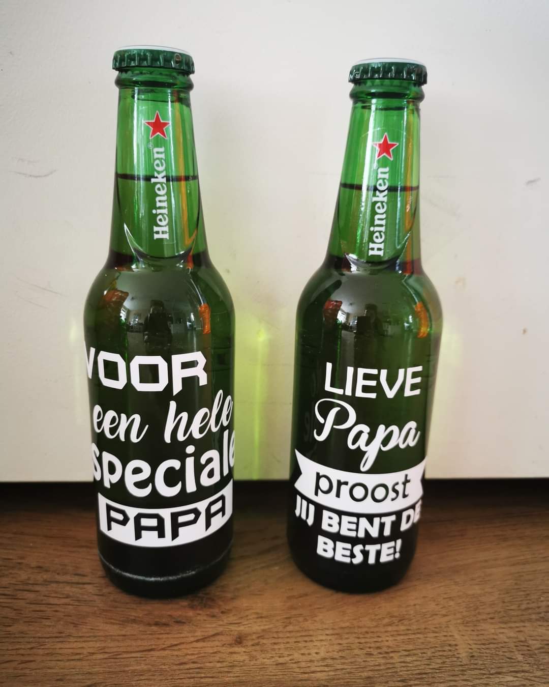 Bierflesje bedrukt