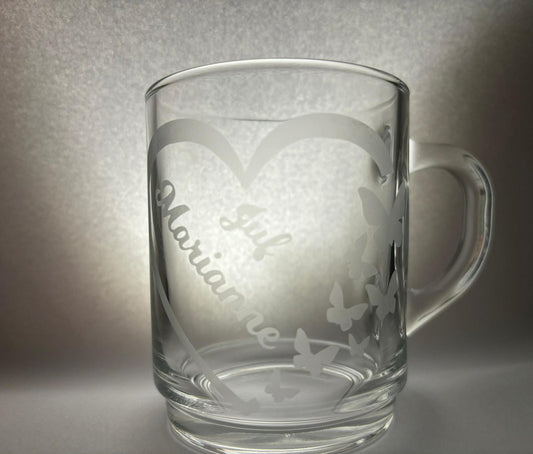 Thee glas met naam
