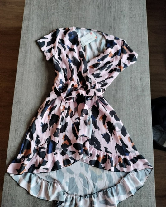 Zomerjurkje Roze panterprint