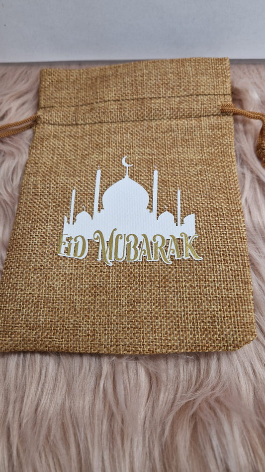 Cadeauzakje met Eid Mubarak afbeelding